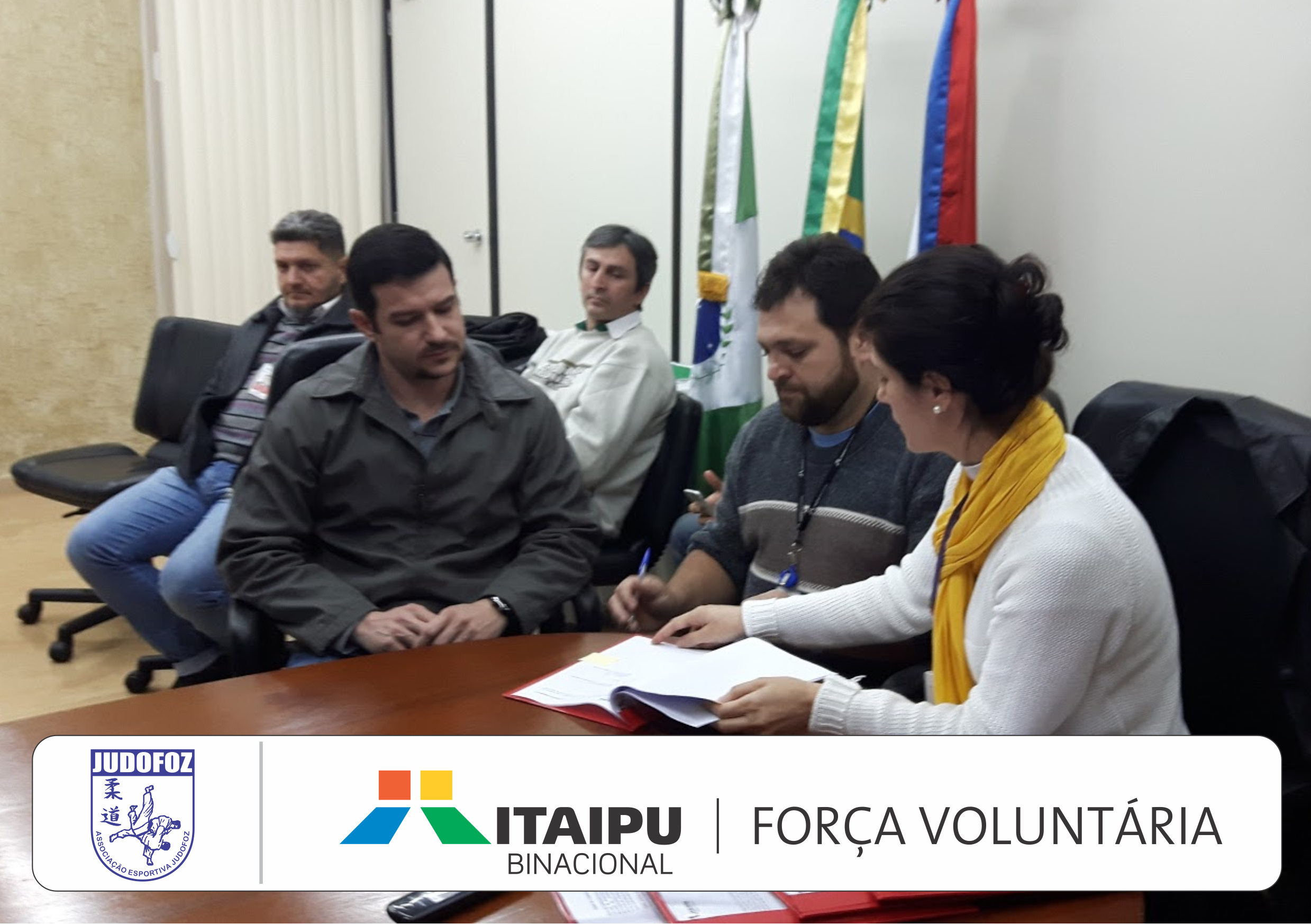 Judofoz assina parceria com Itaipu | Força Voluntária