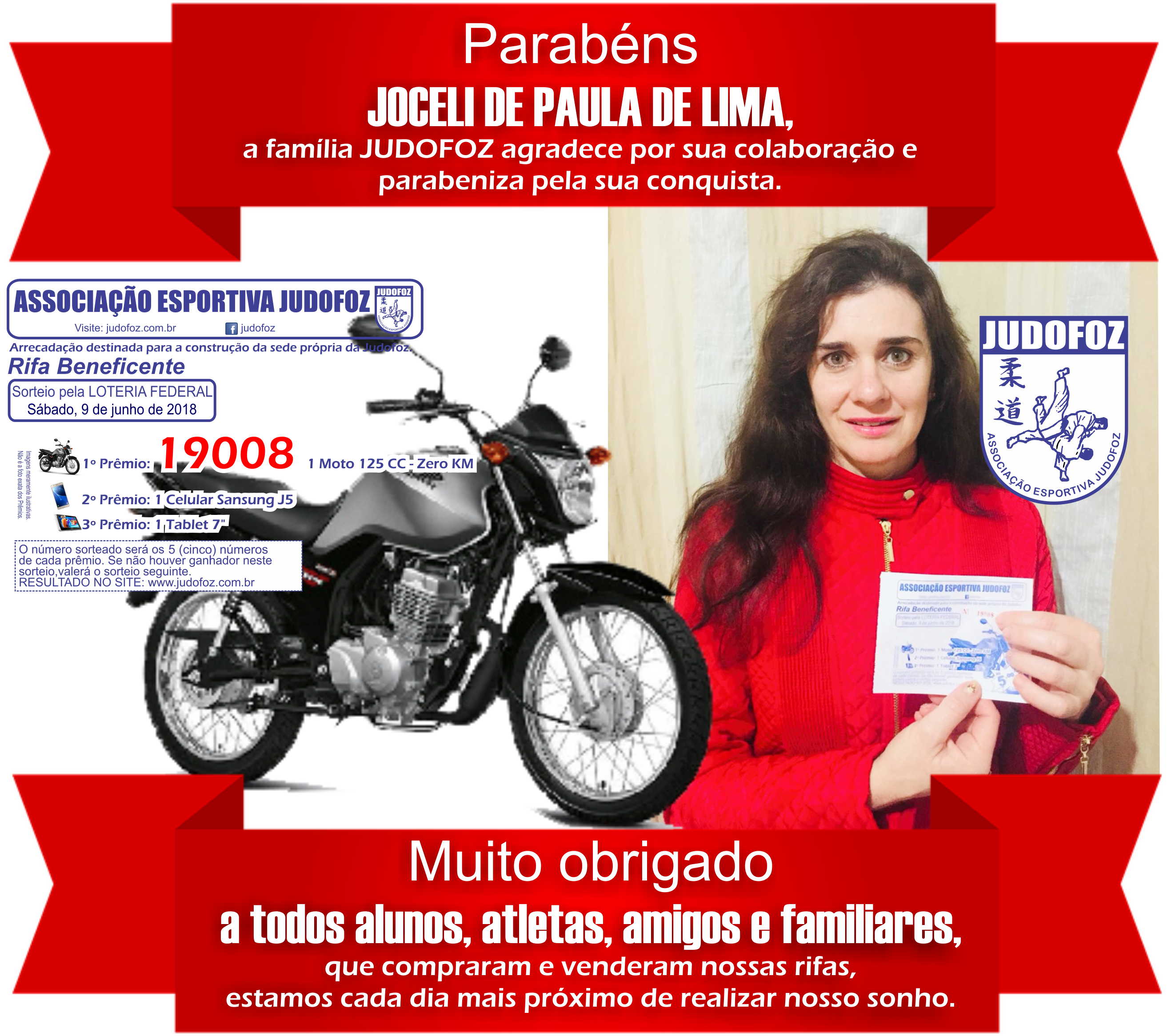 Resultado da Rifa Judofoz